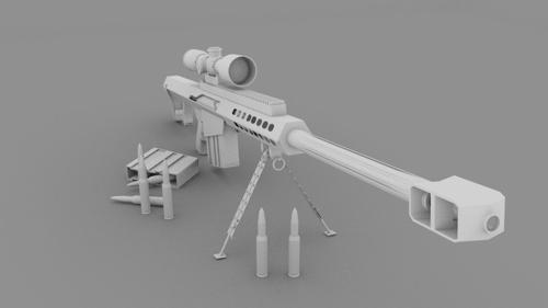 Barrett 50 cal Sniper Rifle preview image